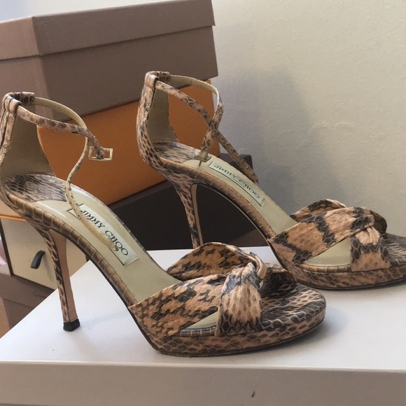 Python high heeled sandals - Picture 3 of 7